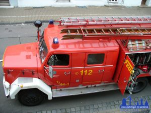 Das Fahrzeug kurz vor seiner Außerdienststellung bei einem Einsatz in der Poststraße © Andreas Hell