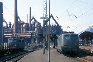 1990 ist Völklingen Endstation der Linie © I. Weidig