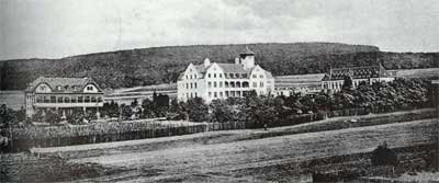 Das Hüttenkrankenhaus 1910.