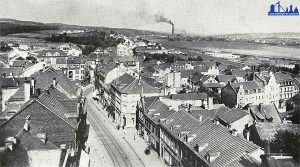 Blick vom alten Rathaus in Richtung Fenne 1920