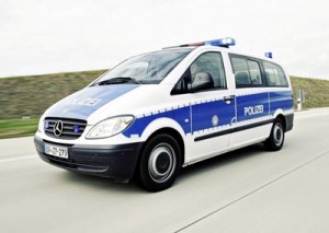 Streifenfahrzeug der Bundespolizei Streifenfahrzeug der Bundespolizei