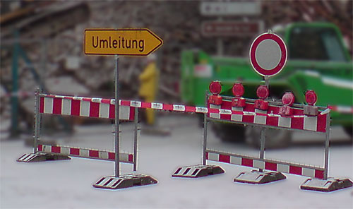 Umleitung wegen Baustelle - Foto: A.Hell