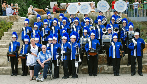 Die Marchingband sammelte für Uwe Blechschmidt