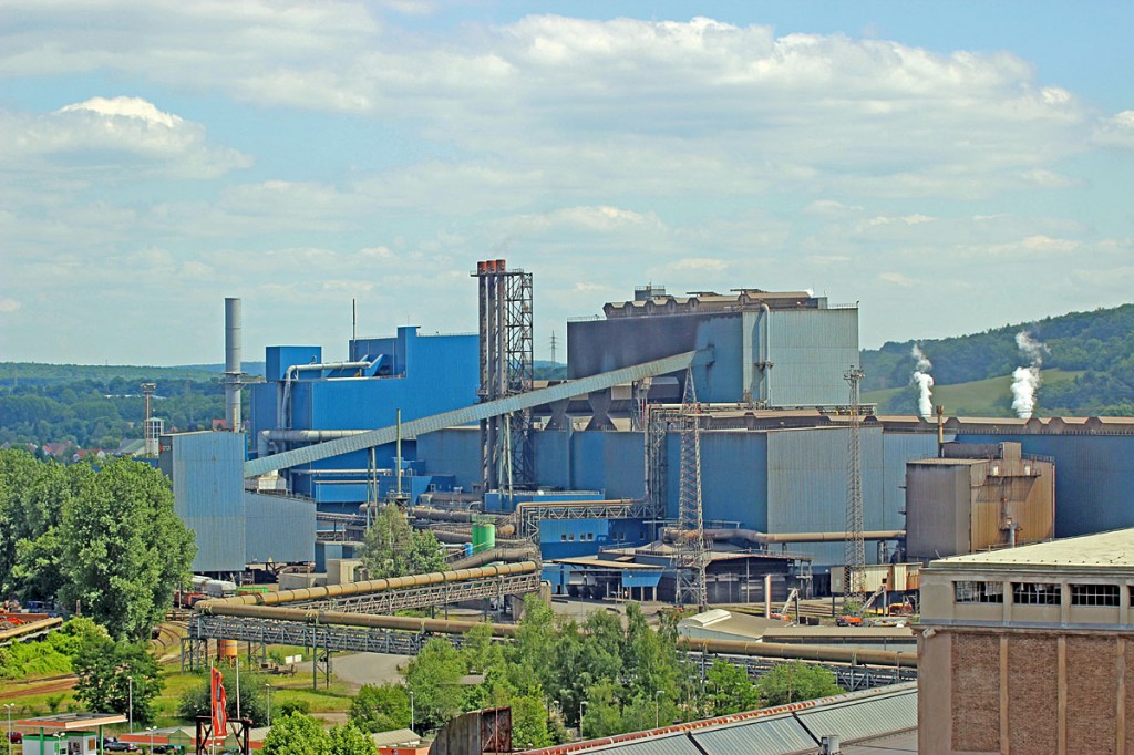 Das Blasstahlwerk der Saarstahl AG in Völklingen (Foto: A.Hell)