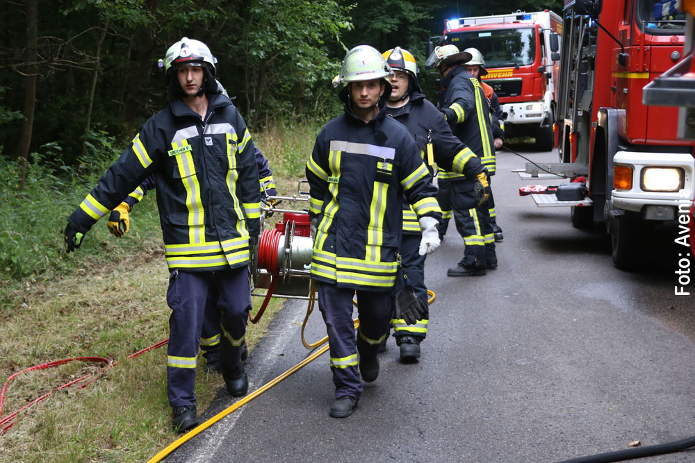 50 Einsatzkräfte der Feuerwehr waren vor Ort (Foto: Avenia)