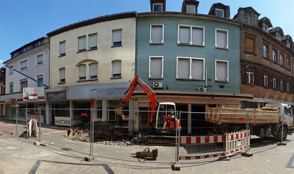 In der Poststraße wird gebaggert - das Orthopädicum entsteht. (Foto: Hell)