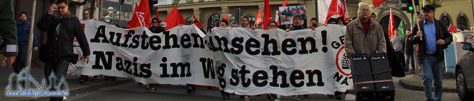 Deutliche Worte fanden die Gegendemonstranten (Foto: Hell)