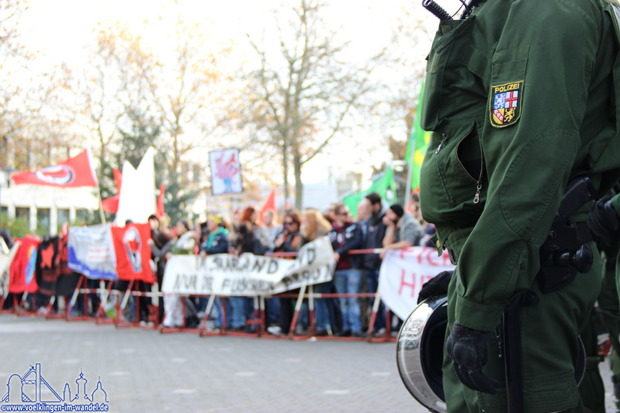 Die Polizei hatte die Situation stets unter Kontrolle