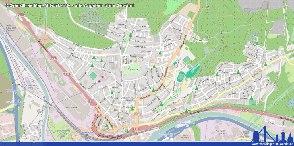 Stadtmitte und Heidstock - Zur Ansicht anklicken.