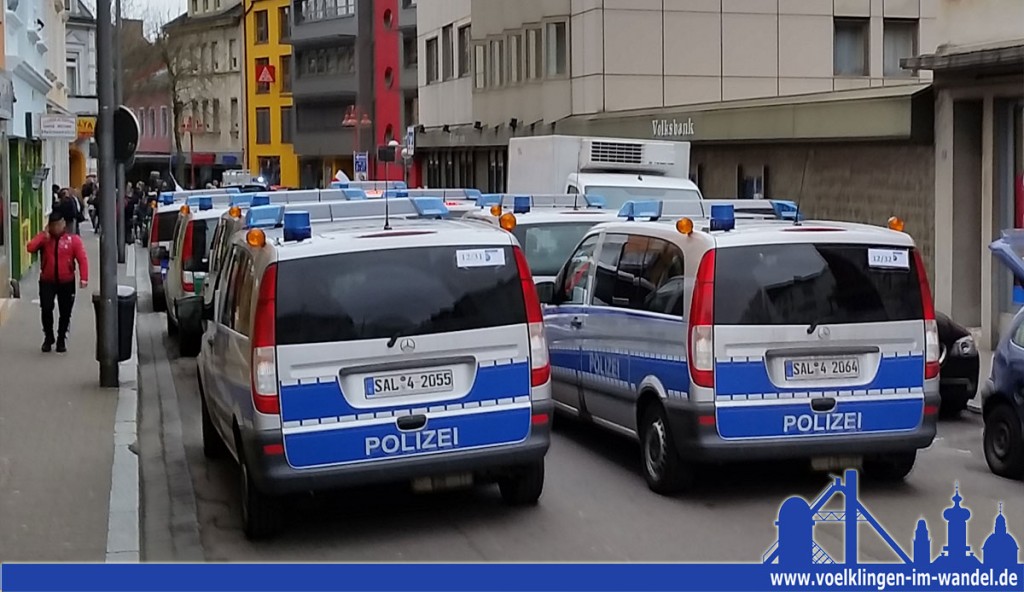 Auch am Montag wird in Völklingen viel Polizei sein (Foto: Hell)