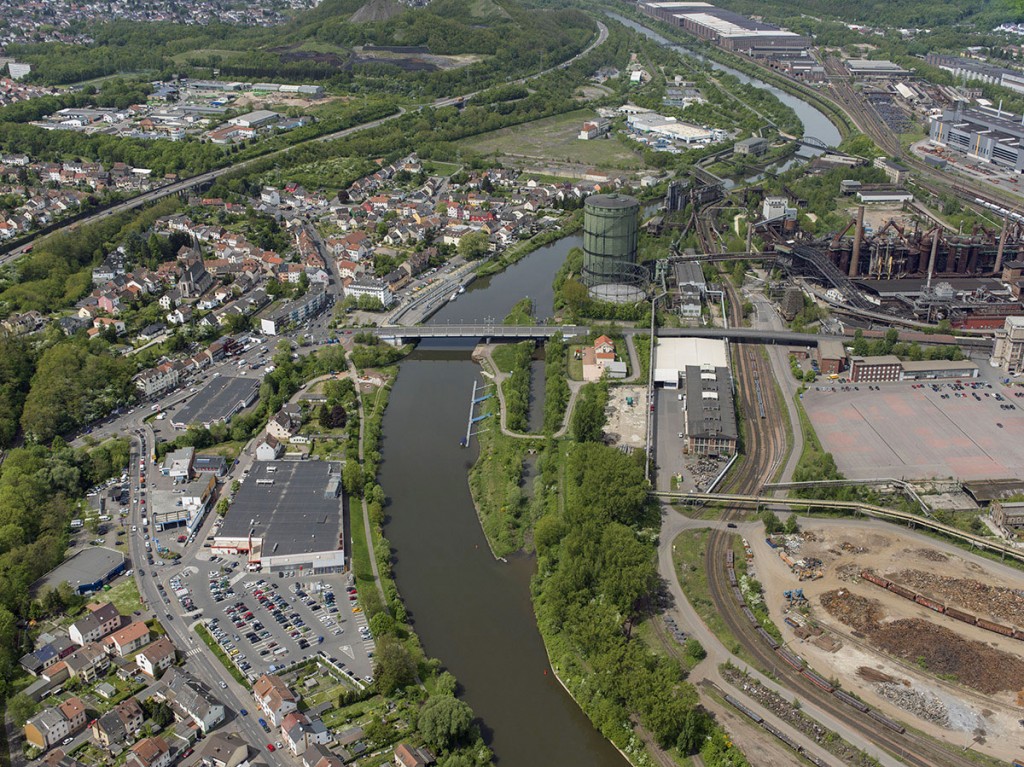 Die Saar zwischen Weltkulturerbe und Wehrden (Foto: Stadt)