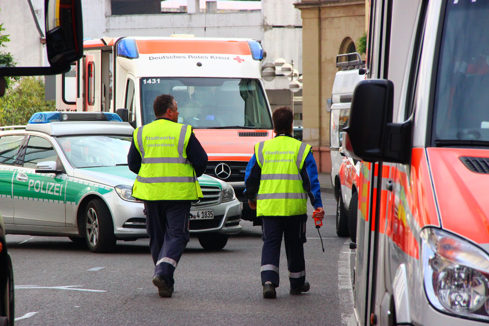 Auch der Stördienst der Stadtwerke stellte kein austretendes Gas fest (Foto: Hell)