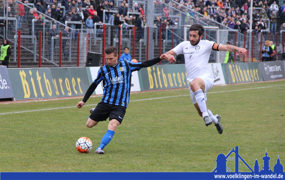 Viele Angriffe des 1. FCS kamen über die rechte Seite (Foto: Hell)