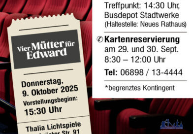 Seniorenkino im Oktober für Völklingerinnen und Völklinger
