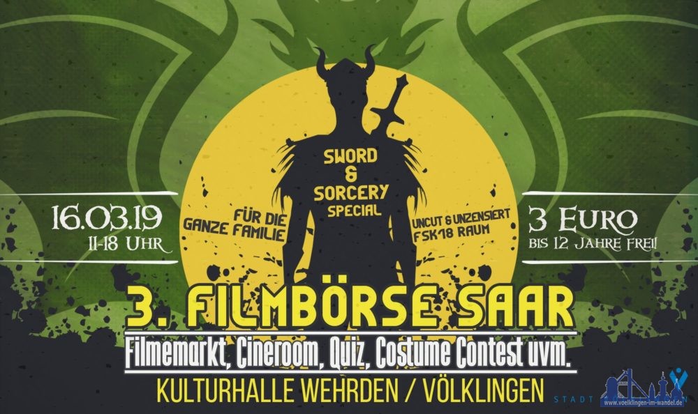 Die 3. Filmbörse Saar ist eine Kooperationsveranstaltung von Daniel Igel, Filmbörse Saar “Next Heroes Events” und der Stadt Völklingen.