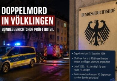 Doppelmord in Völklingen: Bundesgerichtshof befasst sich mit dem Fall // KI-Grafik