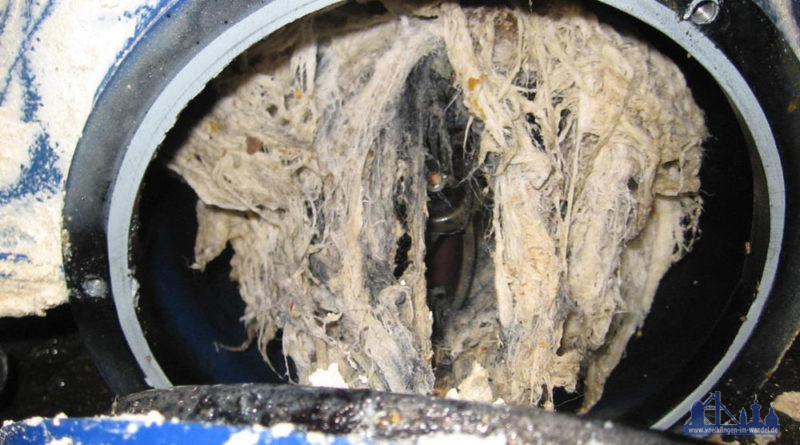 Feuchttücher verstopfen Pumpe (Foto: ZKE)