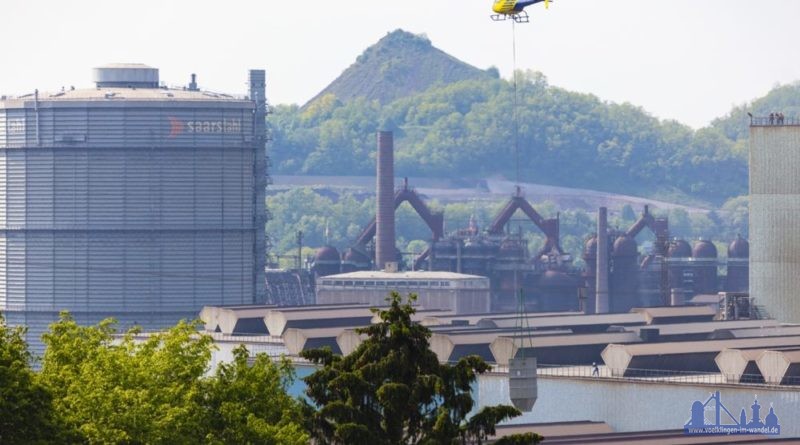 Hubschrauber-Aktion, Foto: Uwe Braun / SHS - Stahl-Holding-Saar