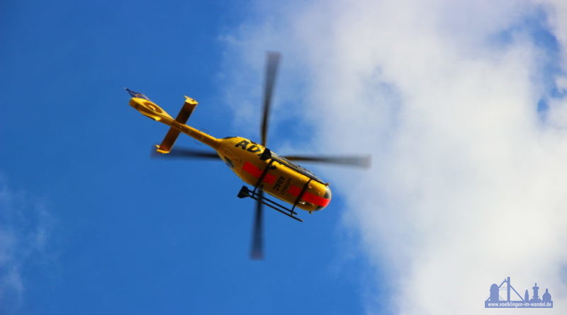 Rettungshubschrauber Christoph 16 im Einsatz (Foto: Hell)