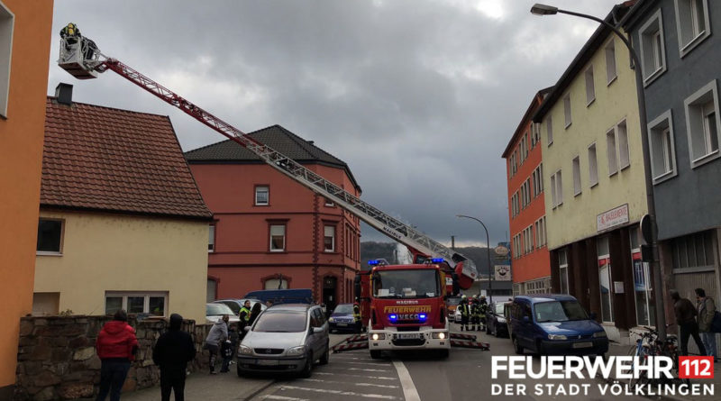 Kaminbrand in der Innenstadt (Foto: Feuerwehr Völklingen)