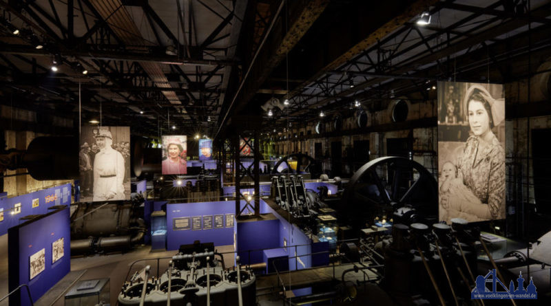 Die Ausstellung "Legende Queen Elizabeth II. Sammlung Luciano Pelizzari" im Weltkulturerbe Völklinger Hütte Copyright: Weltkulturerbe Völklinger Hütte/Hans-Georg Merkel