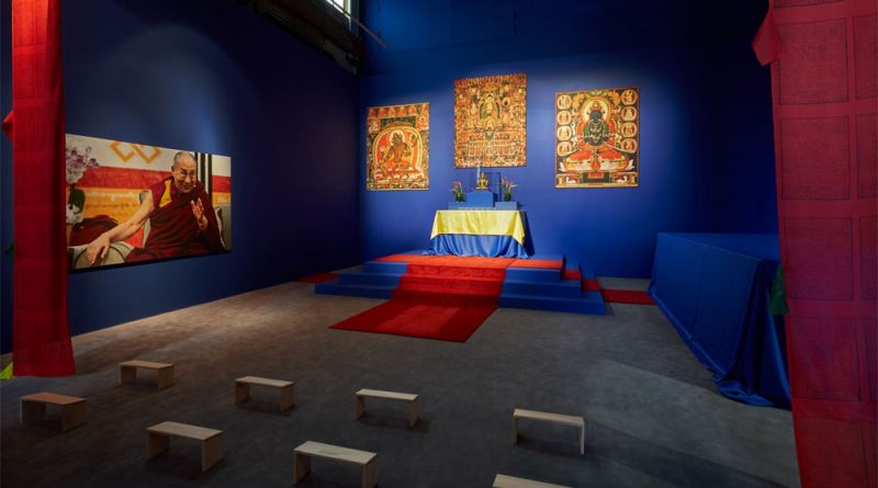 Meditationsraum in der Ausstellung "Buddha" im Weltkulturerbe Völklinger Hütte Copyright: Weltkulturerbe Völklinger Hütte/Hans-Georg Merkel