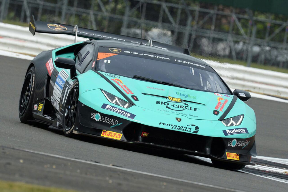 Carrie Schreiner im Lamborghini Super Trofeo in Silverstone