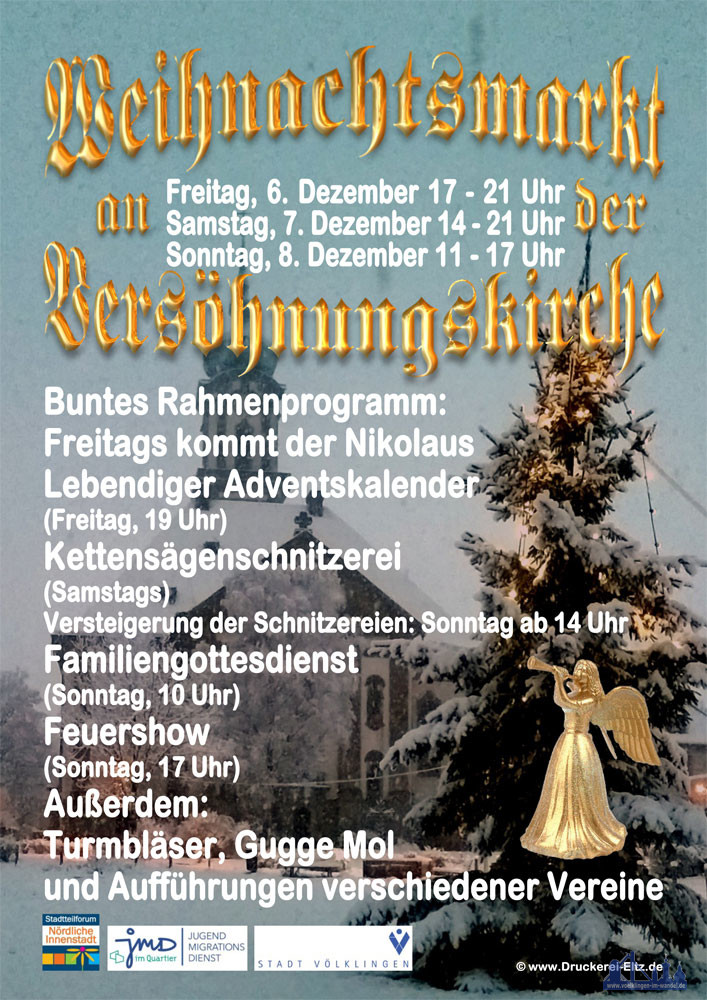 2019 findet wieder ein Völklinger Weihnachtsmarkt statt