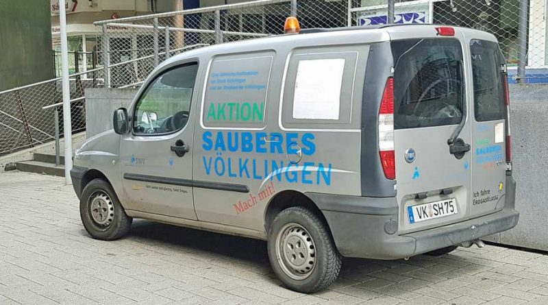 "Aktion Sauberes Völklingen" - von dieser Aktion blieb nur der nun reaktivierte "Flotte Feger" übrig. (Foto: Hell)