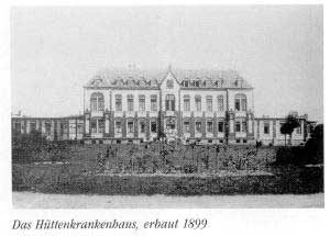 Altes Hüttenkrankenhaus (Foto: Sammlung des Heimatkundlichen Vereins Warndt)