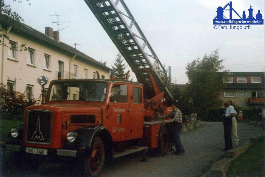 Die Drehleider kommt nach Luisenthal © Fam. Jungbluth