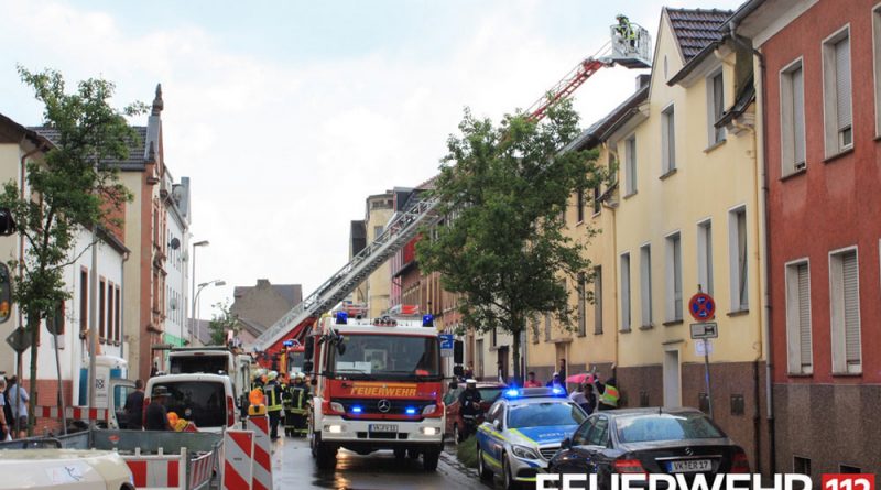 Am Montag wurde ein Haus vom Bliz getroffen (Foto: FFW VK)