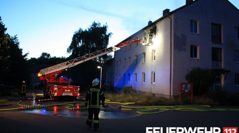 Die Feuerwehr wurde zu einem Brand in einem Gebäude in Wehrden alarmiert. (Foto: Feuerwehr)