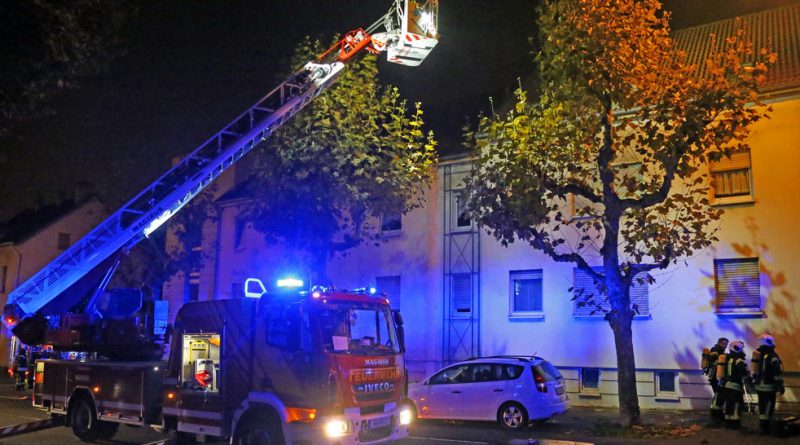 Die Drehleiter der Völklinger Feuerwehr - ein Leben rettendes Einsatzgerät (Foto: Avenia)