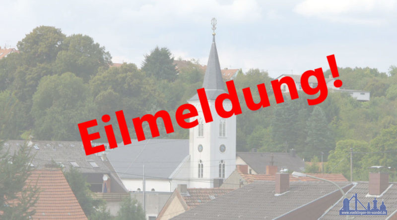 Der Schulbetrieb in der Grundschule Völklingen-Ludweiler sowie der Kindestagesstätte im gleichen Gebäude wird morgen, 11. März 2019 aufgrund von Sturmschäden am Gebäude nicht möglich sein. Eltern werden gebeten, ihre Kinder am morgigen Tag zu Hause zu lassen. Sollte eine Betreuung nicht möglich sein, so kümmert sich das Lehrpersonal im Betreuungsgebäude um die Kinder.