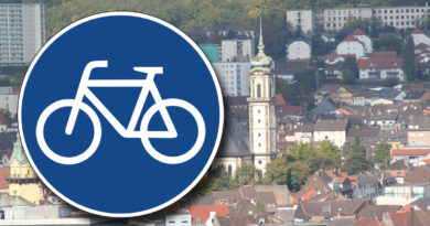 Symbolbild "Fahrradweg" (Hell)