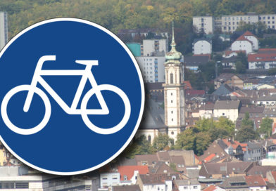 Symbolbild "Fahrradweg" (Hell)