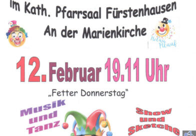 „Wir haben gute Laune“: Faschingsabend in Fürstenhausen