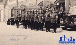 Die Feuerlöschpolizei der Stadt Völklingen im Jahre 1940 © Michael Wolf