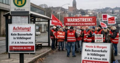 Warnstreik bei der VVB: Kein Busverkehr in Völklingen am 27. und 28. Februar 2026