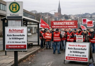 Warnstreik bei der VVB: Kein Busverkehr in Völklingen am 27. und 28. Februar 2026