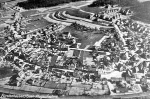 Historisches Luftbild von Fürstenhausen (Quelle Stadtarchiv)