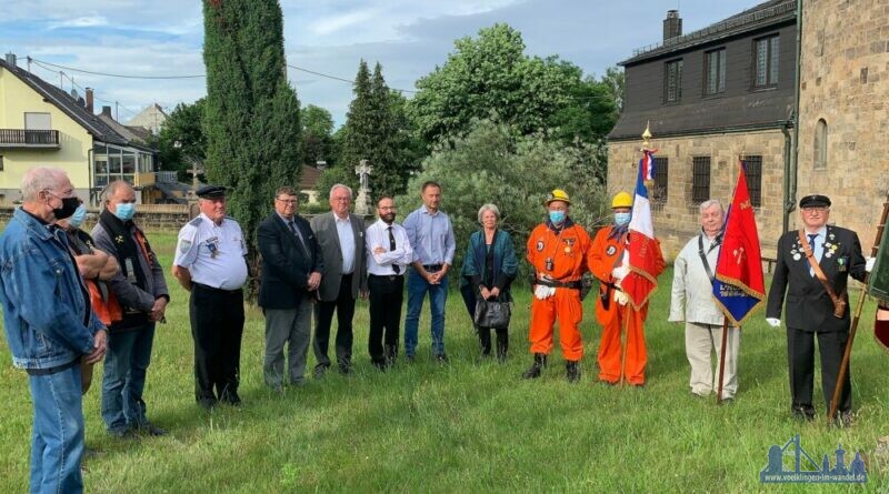 Vor 145 Jahren ereignete sich das Grubenunglück im Bergwerk Spittel. Im Rahmen der deutsch-französischen Freundschaft wurde den Opfern am Jahrestag gedacht. (Bild: Michael Samsel)