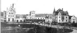 Blick zur Schlossbrauerei ca. 1903