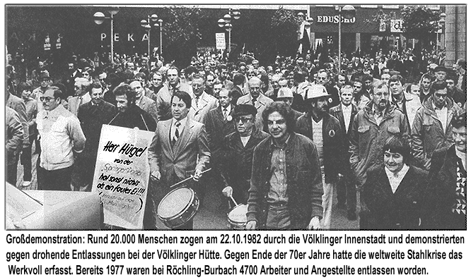 Demonstration (Quelle: Saarstahl AG)