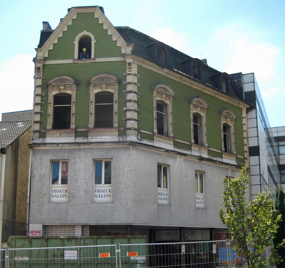 Das "Haus Blandin" wurde bereits bei der ersten Abrissphase dem Erdboden gleich gemacht (Foto: D. Strempel)