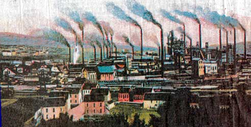 Die Hütte um 1908 (Quelle: Saarstahl AG)