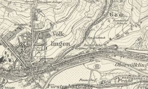 Verlauf der Strecke 1911 bis 1914