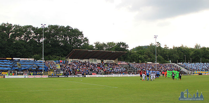 Eine tolle Kulisse im Völklinger Hermann-Neuberger-Stadion (Foto: Hell)