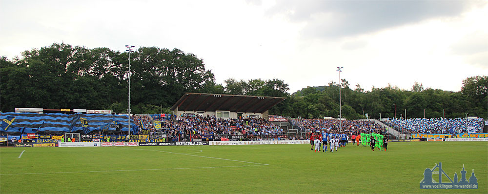 Eine tolle Kulisse im Völklinger Hermann-Neuberger-Stadion (Foto: Hell)